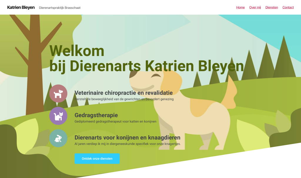 website preview dierenartskatrienbleyen.be